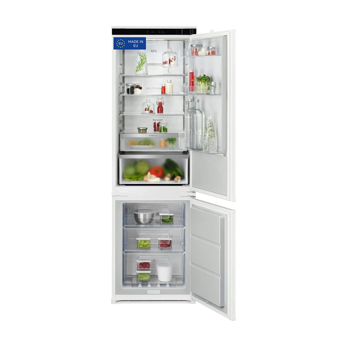 Frigorífico combi AEG TC7CS181DS integrable, Total No Frost, 249 l