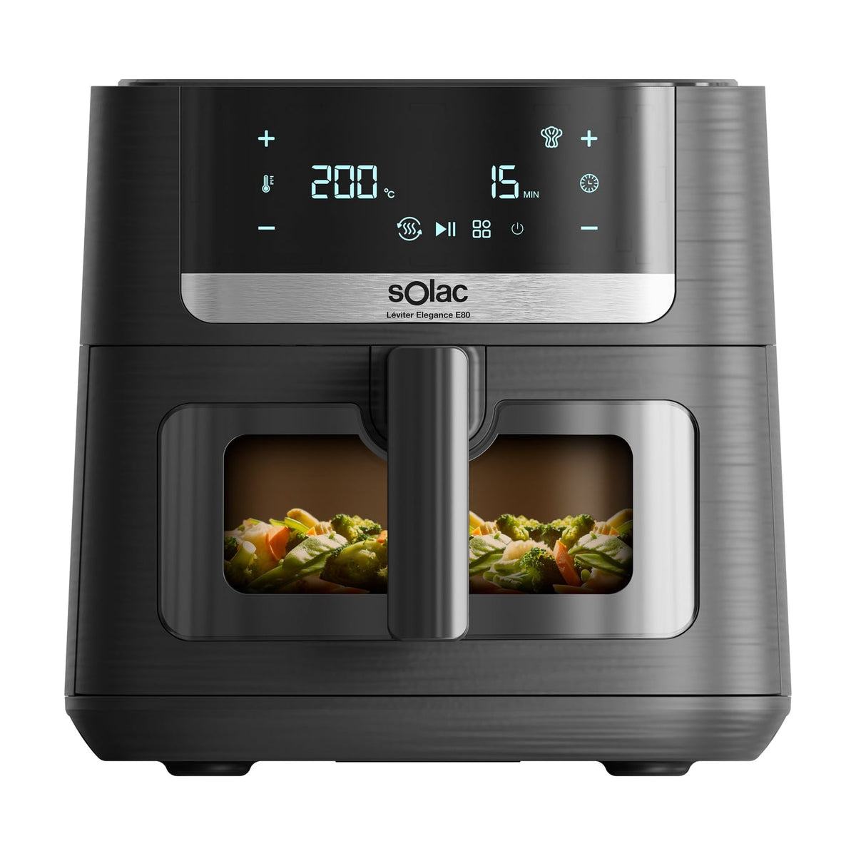 Freidora de aire Solac Léviter Elegance E80 FA1801, 8 l y 1800 W