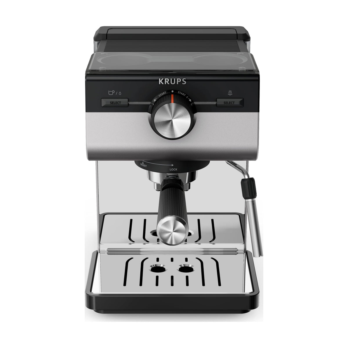 Cafetera espresso Krups Authentic+ XP384E10, 15 bares y depósito de 2 l