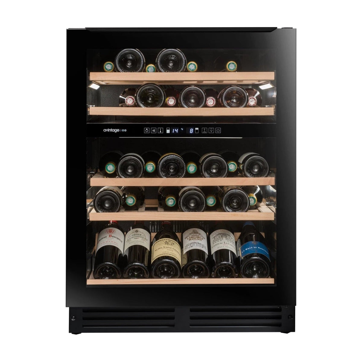 Vinoteca integrable Avintage AVU51D82, 44 botellas y doble zona