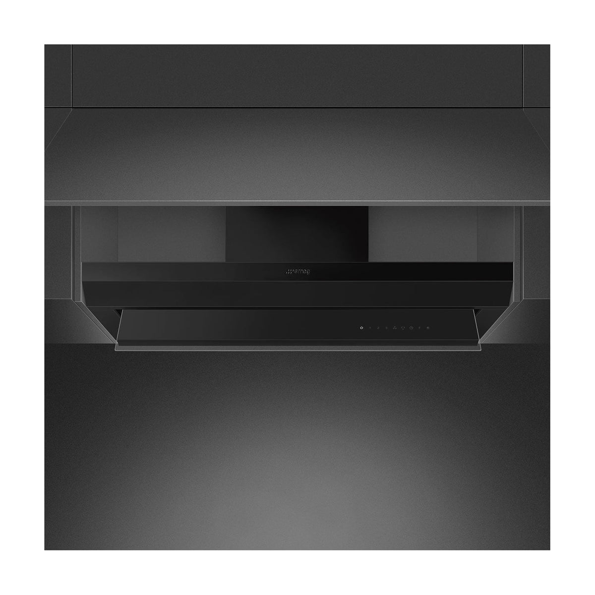 Campana integrable Smeg KSGT94BLV de 90 cm, negro mate y clase A